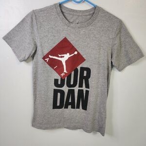 Jordan Graphic Tee with Red Jumpman Diamond